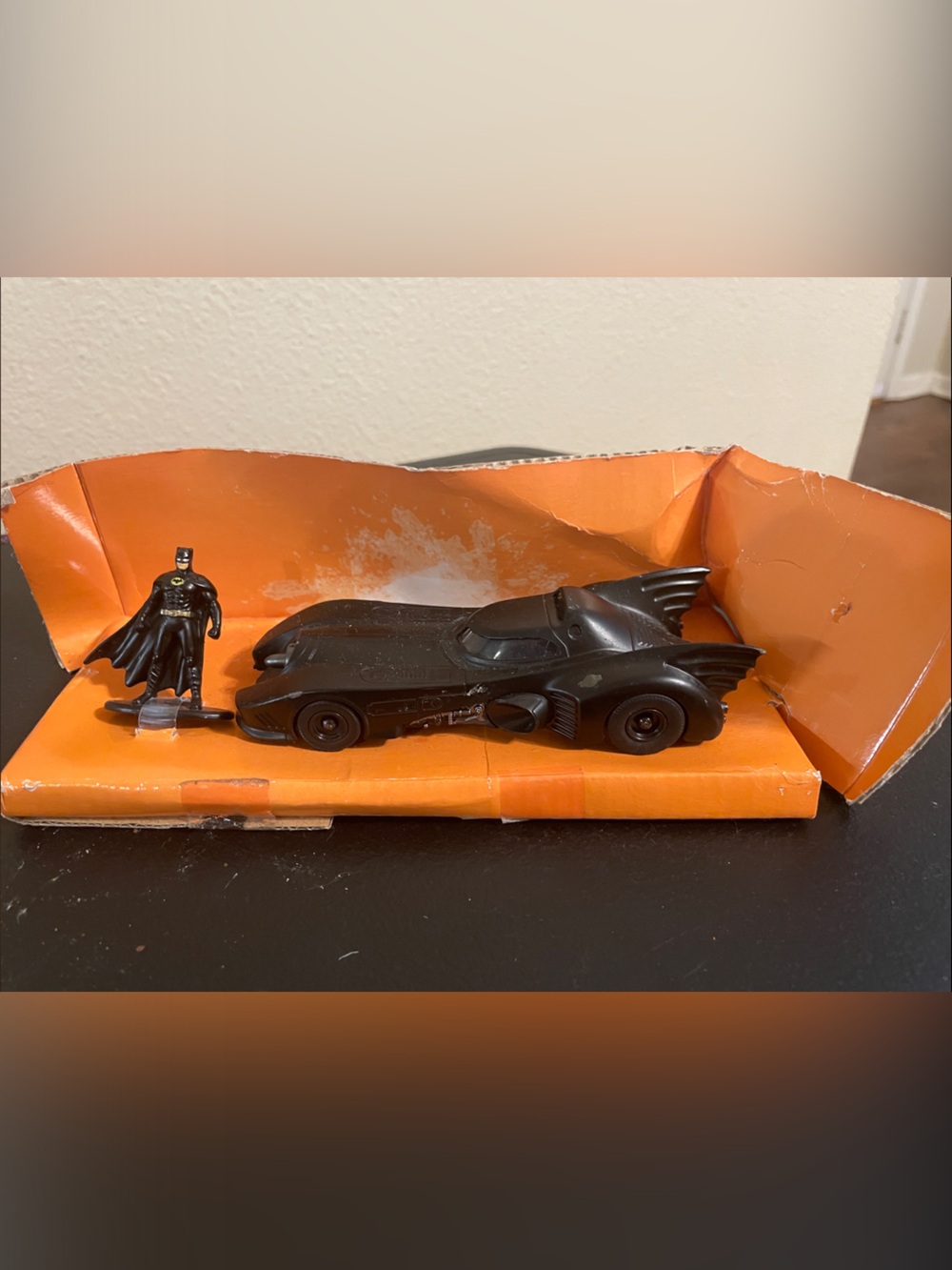 1989 Batmobile with mini Batman figurine